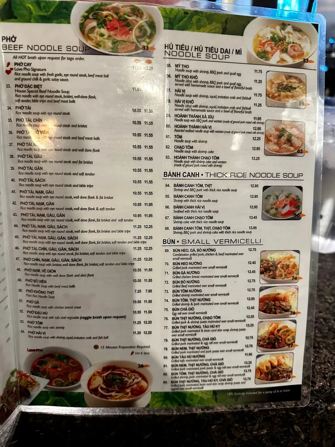 Menu 6