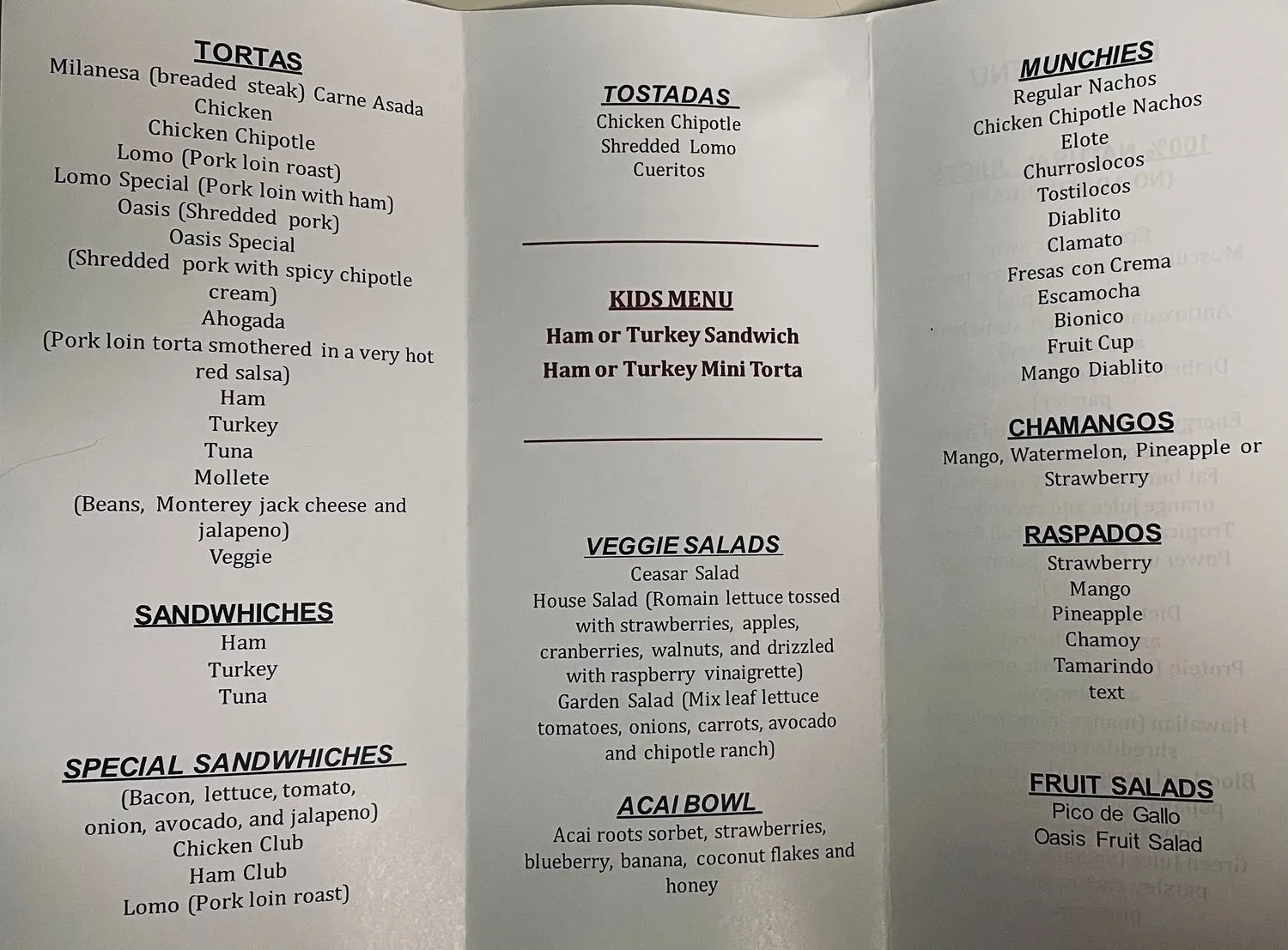 Menu 2