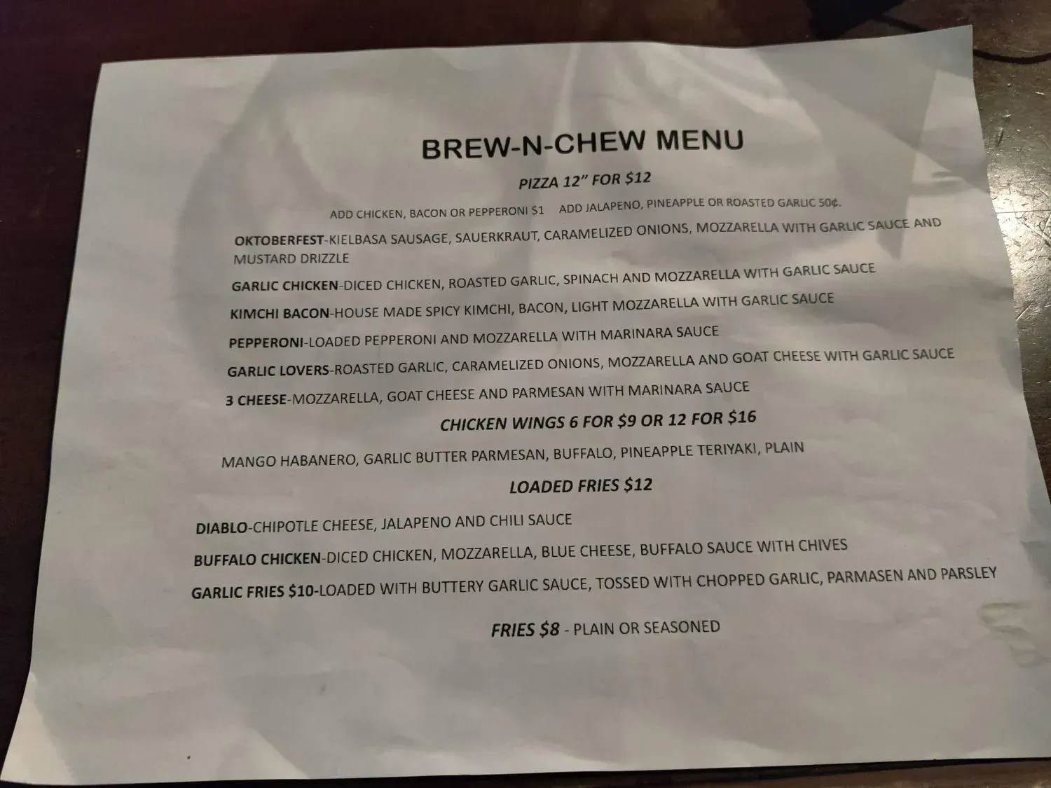 Menu 4