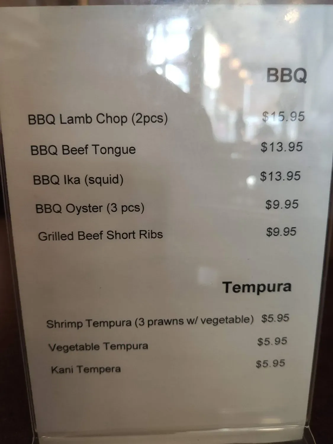 Menu 4