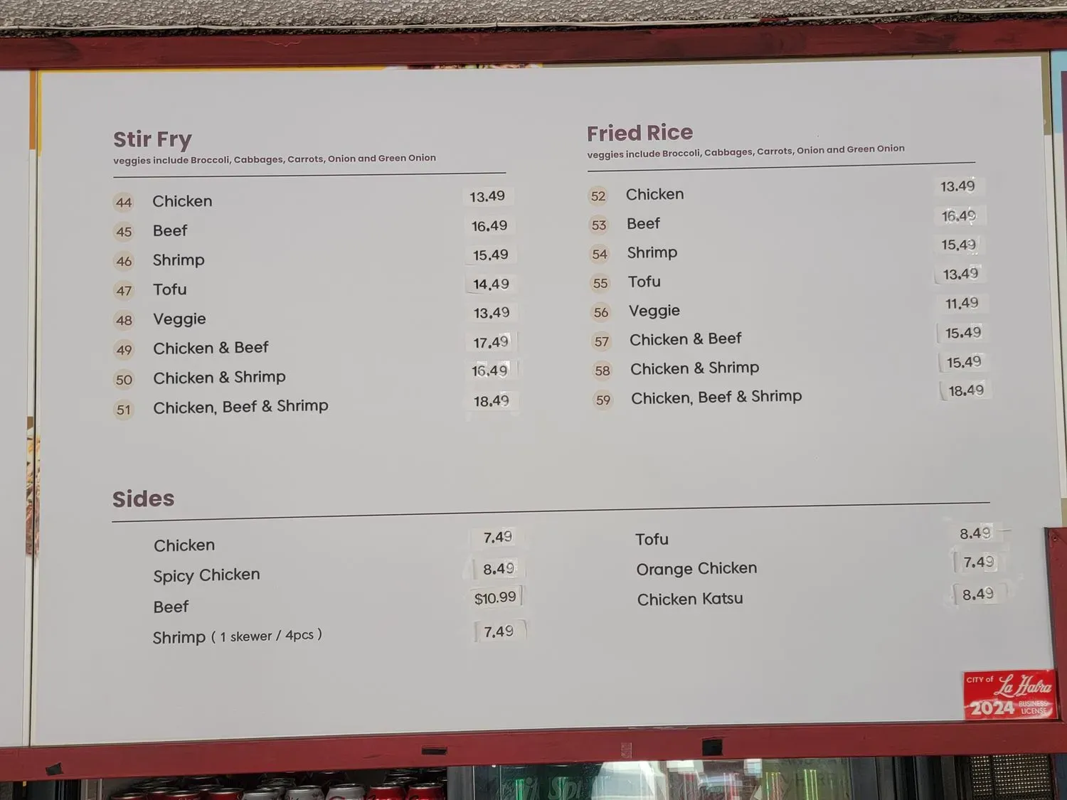 Menu 1