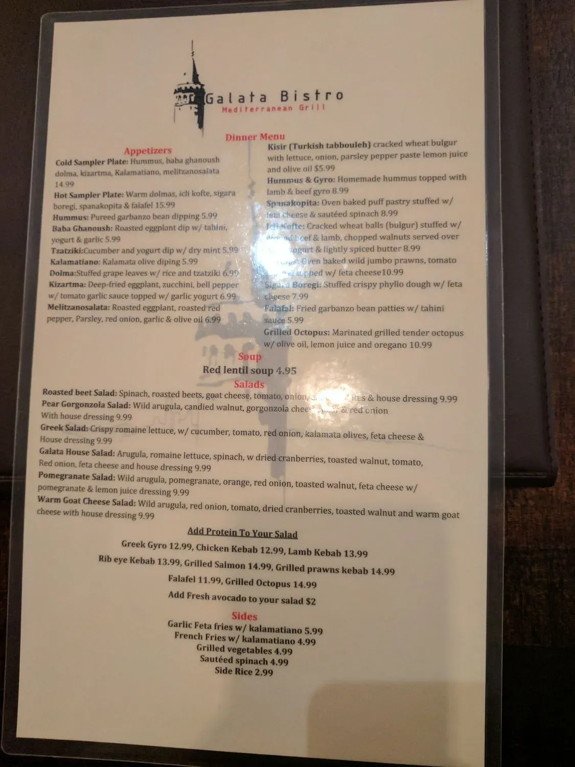 Menu 5