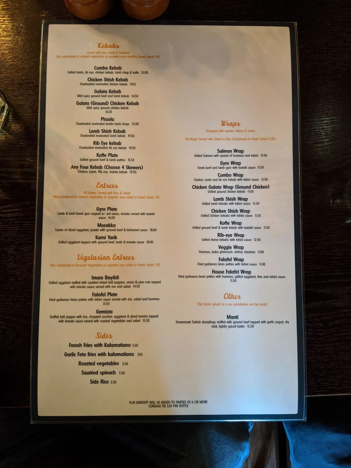 Menu 4