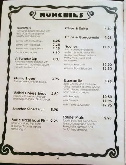 Menu 5