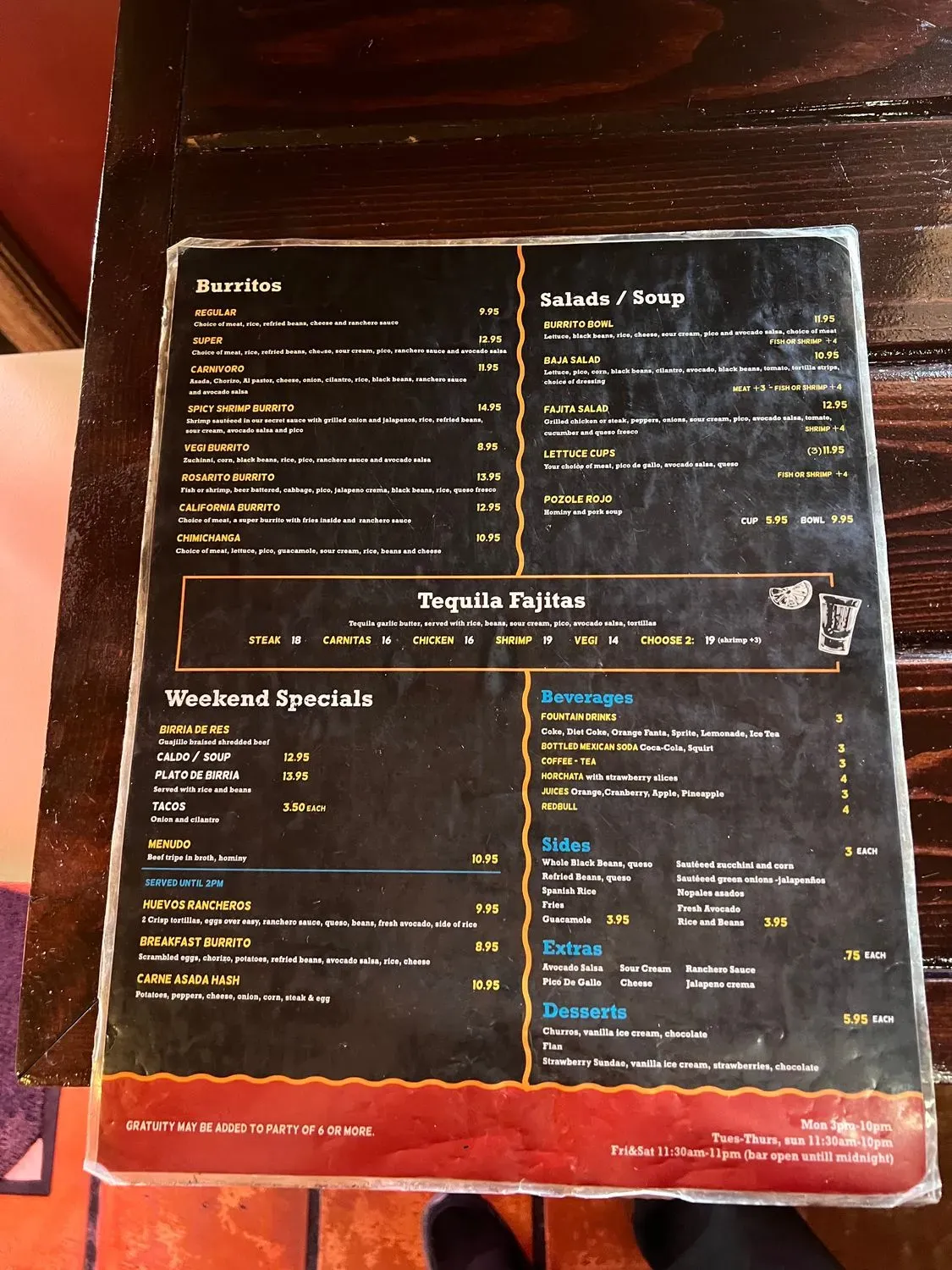 Menu 1