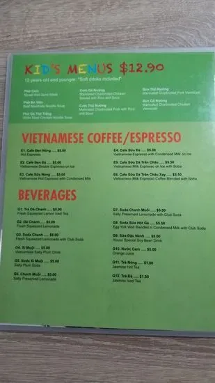 Menu 5