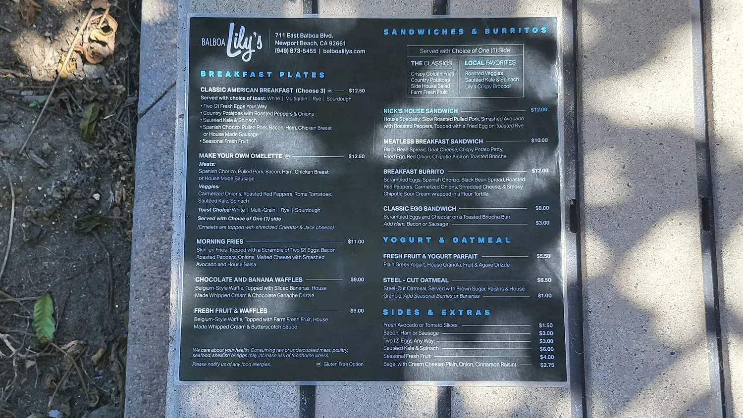 Menu 5