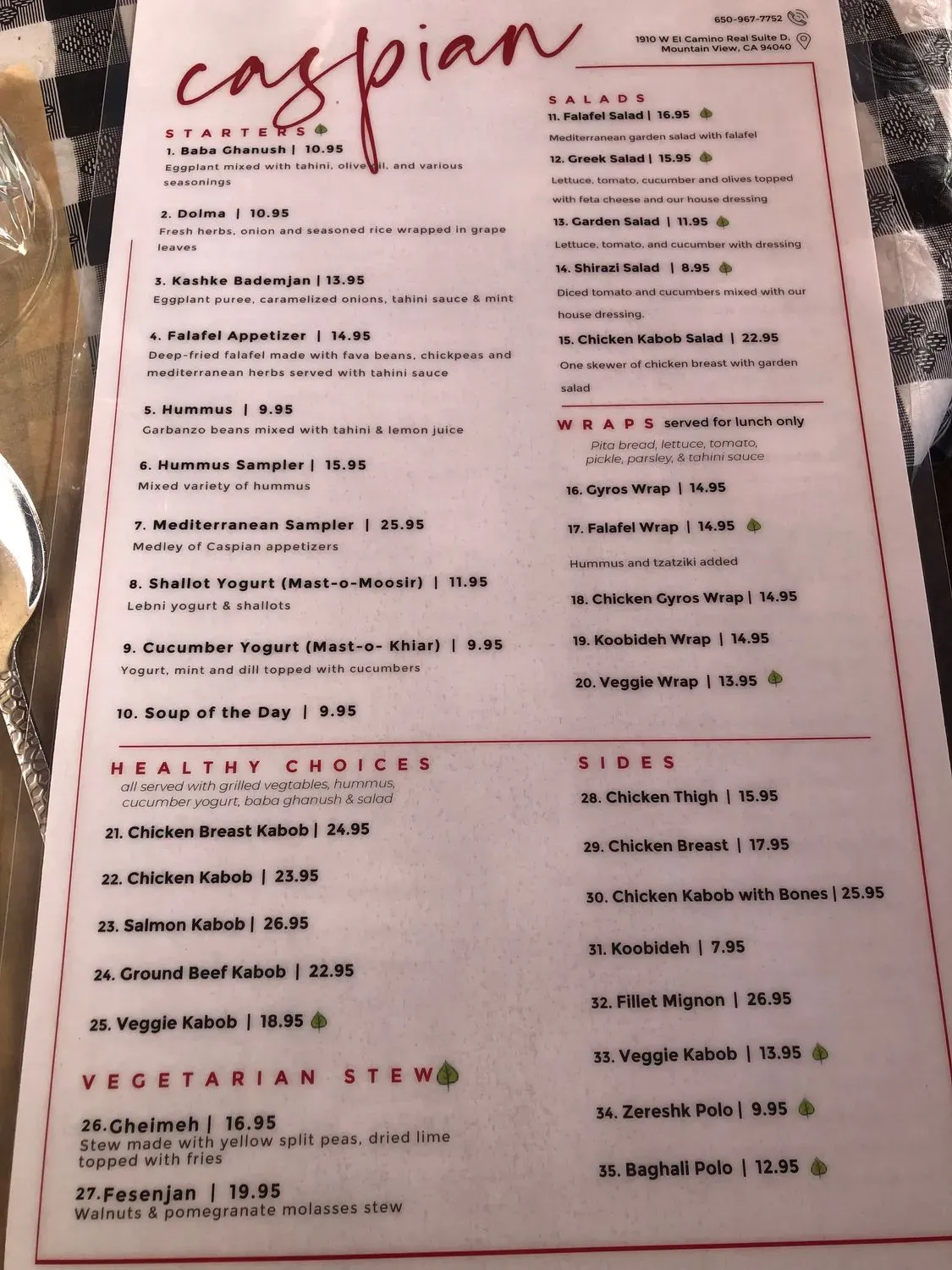 Menu 6