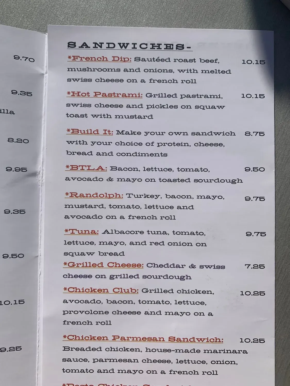 Menu 6