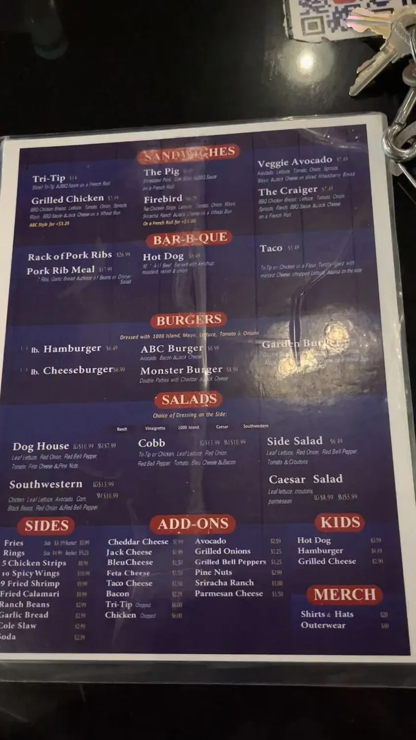 Menu 6