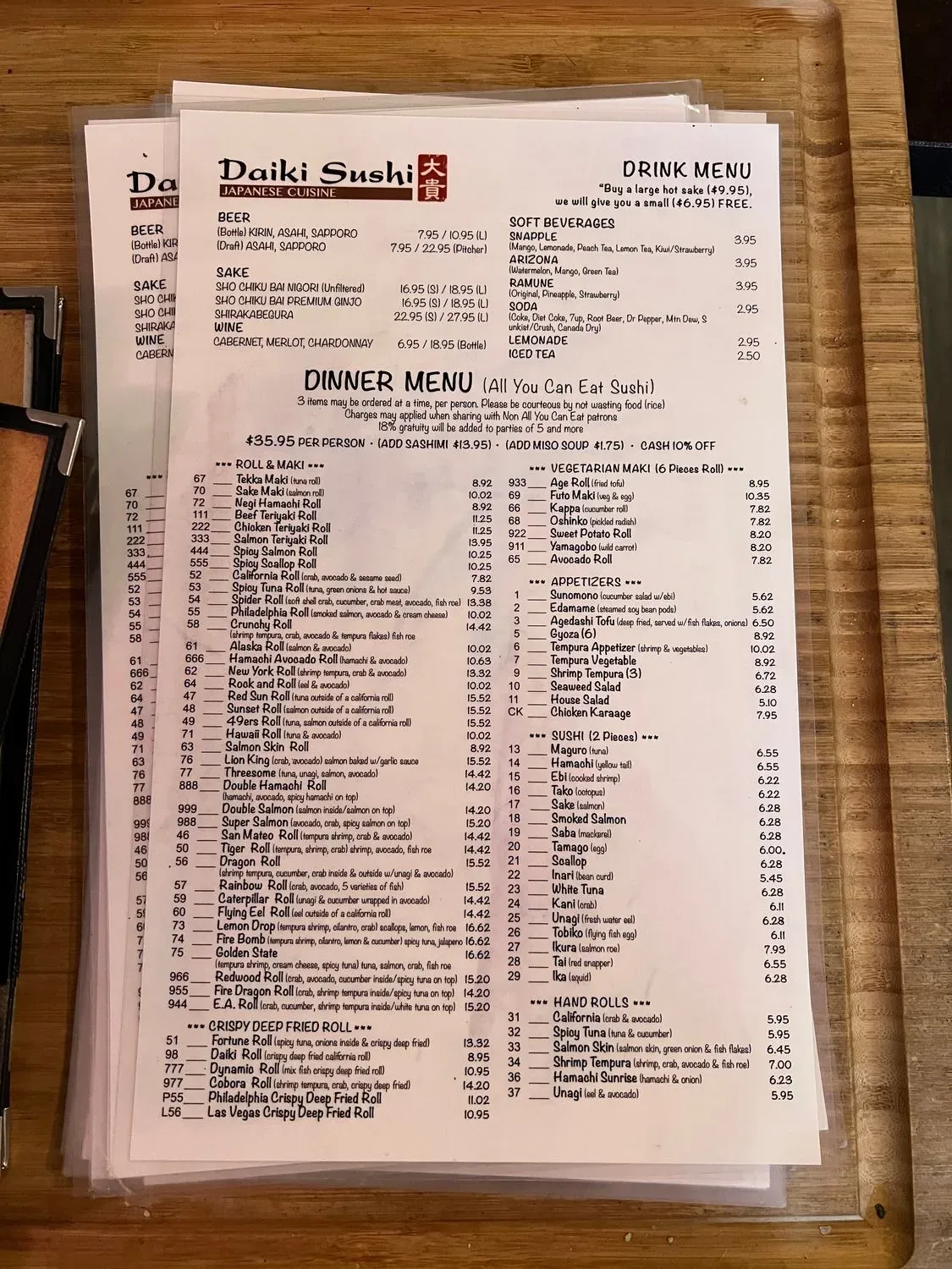 Menu 1