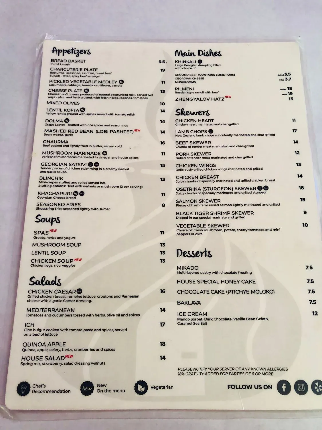 Menu 5