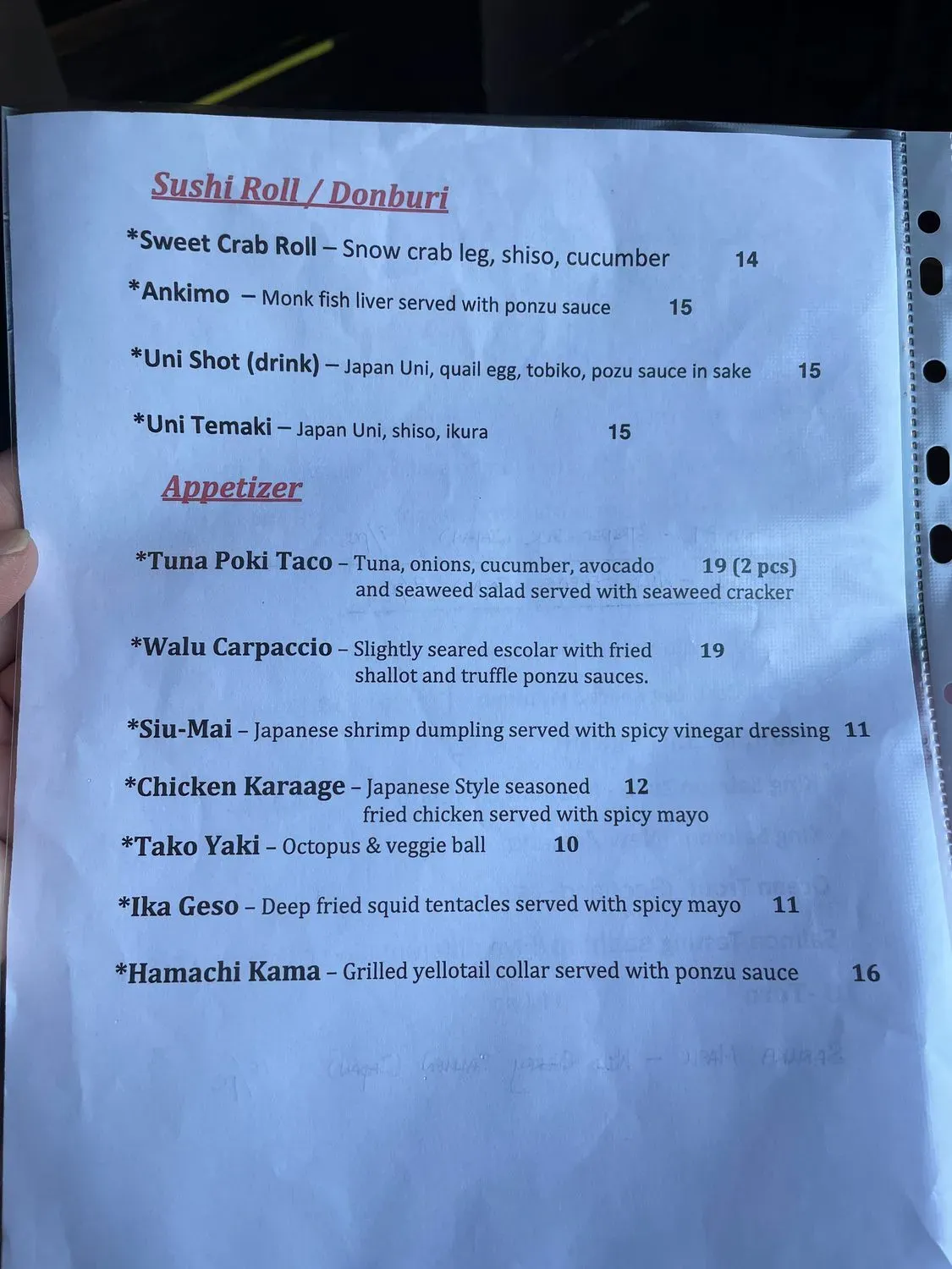 Menu 3