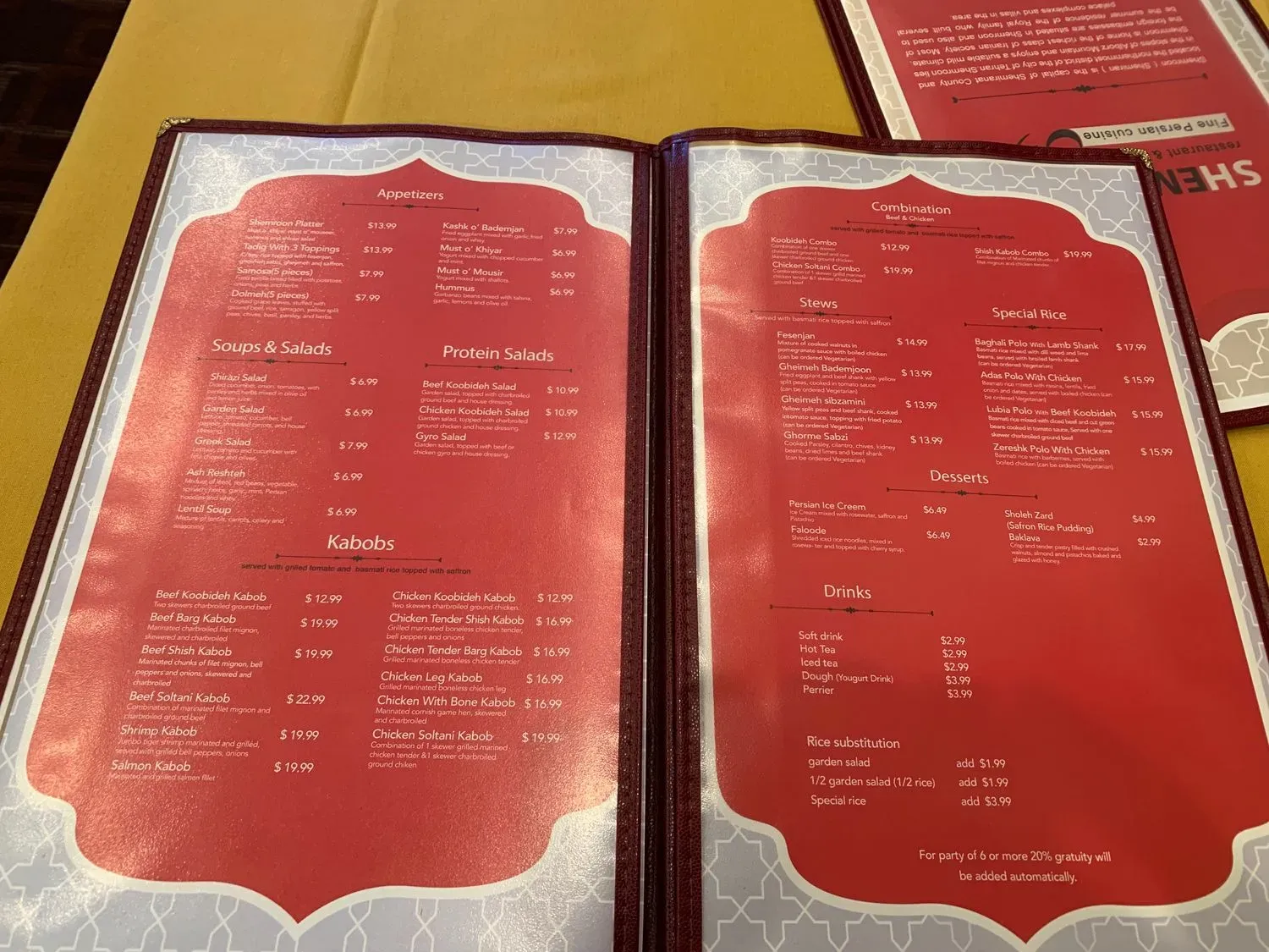 Menu 2