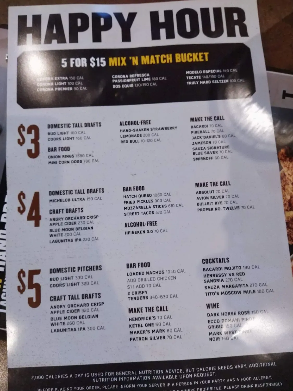 Menu 5