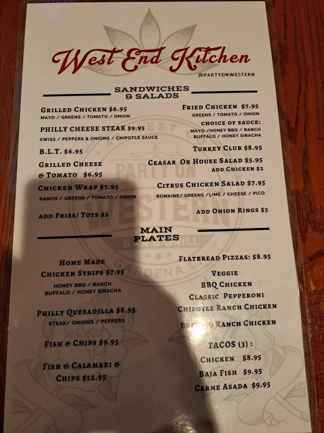 Menu 4