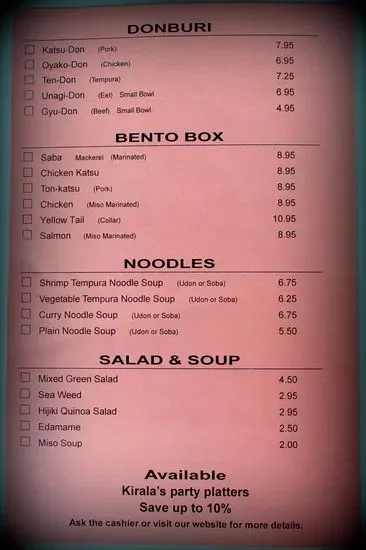 Menu 5