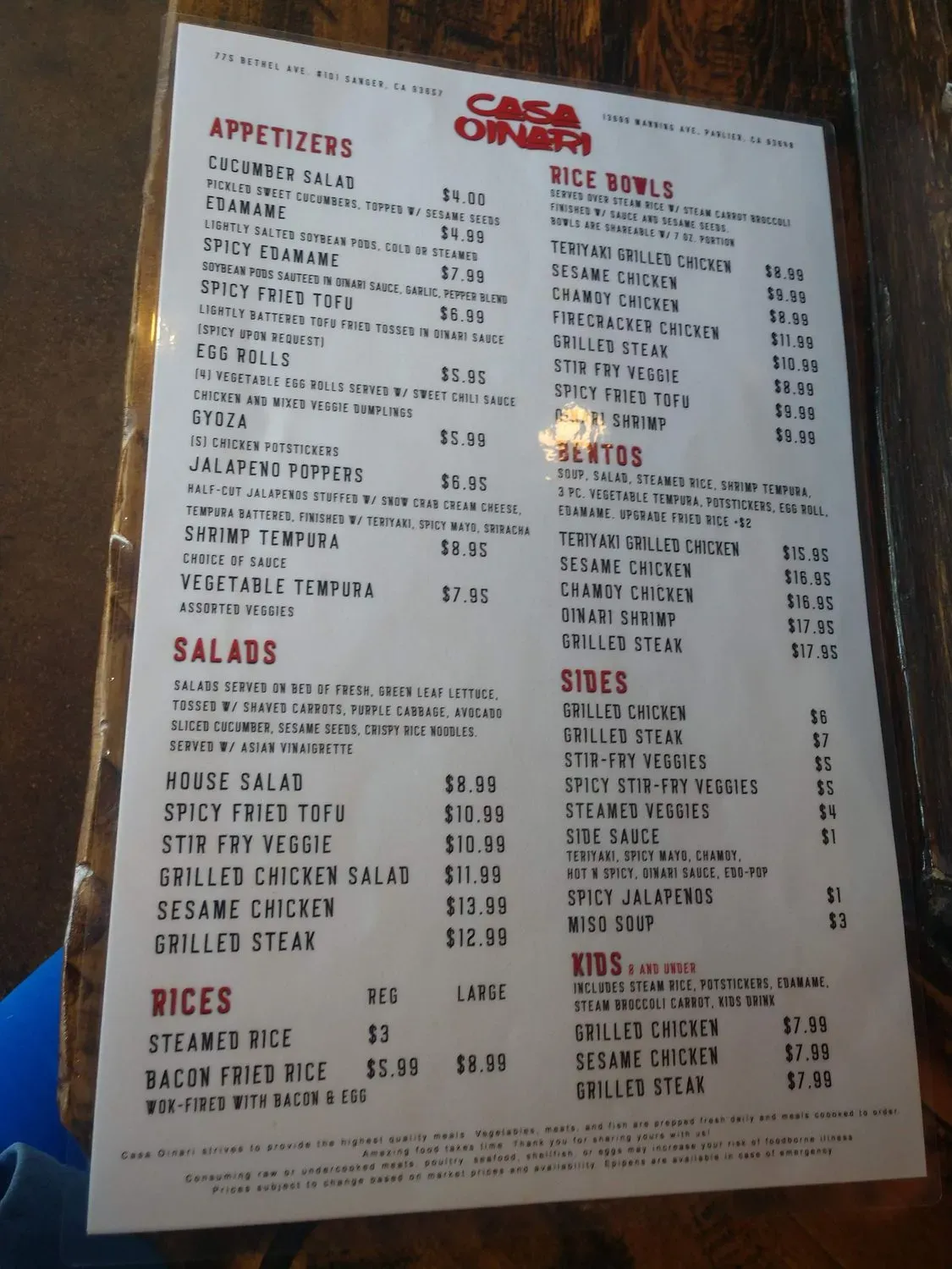 Menu 3