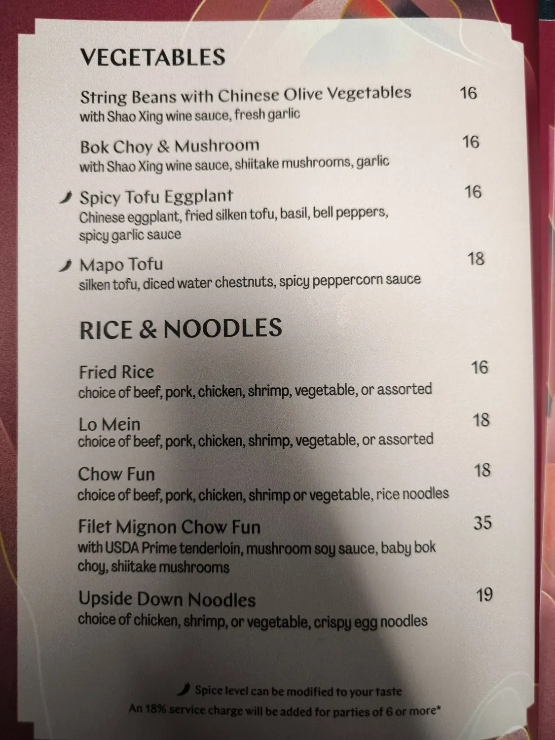 Menu 6