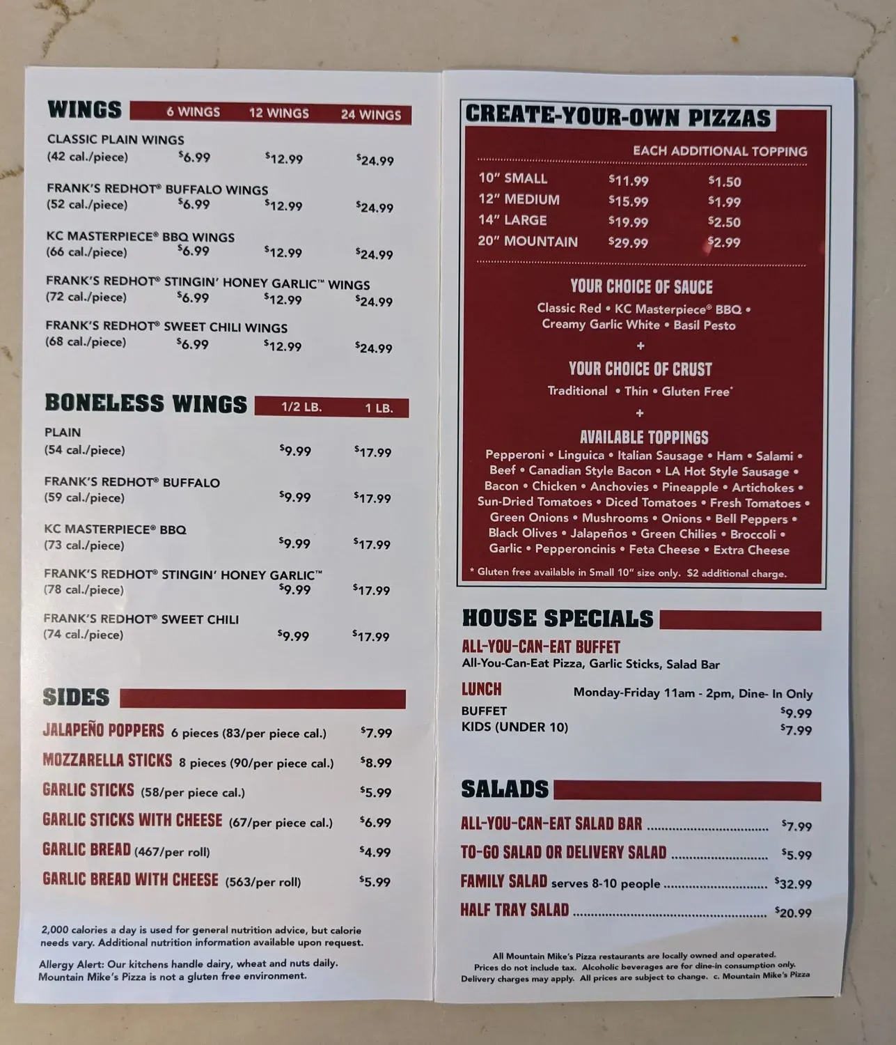 Menu 2