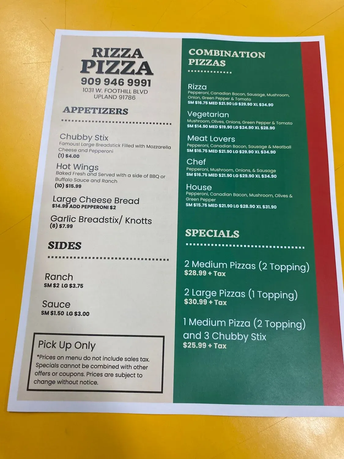 Menu 2