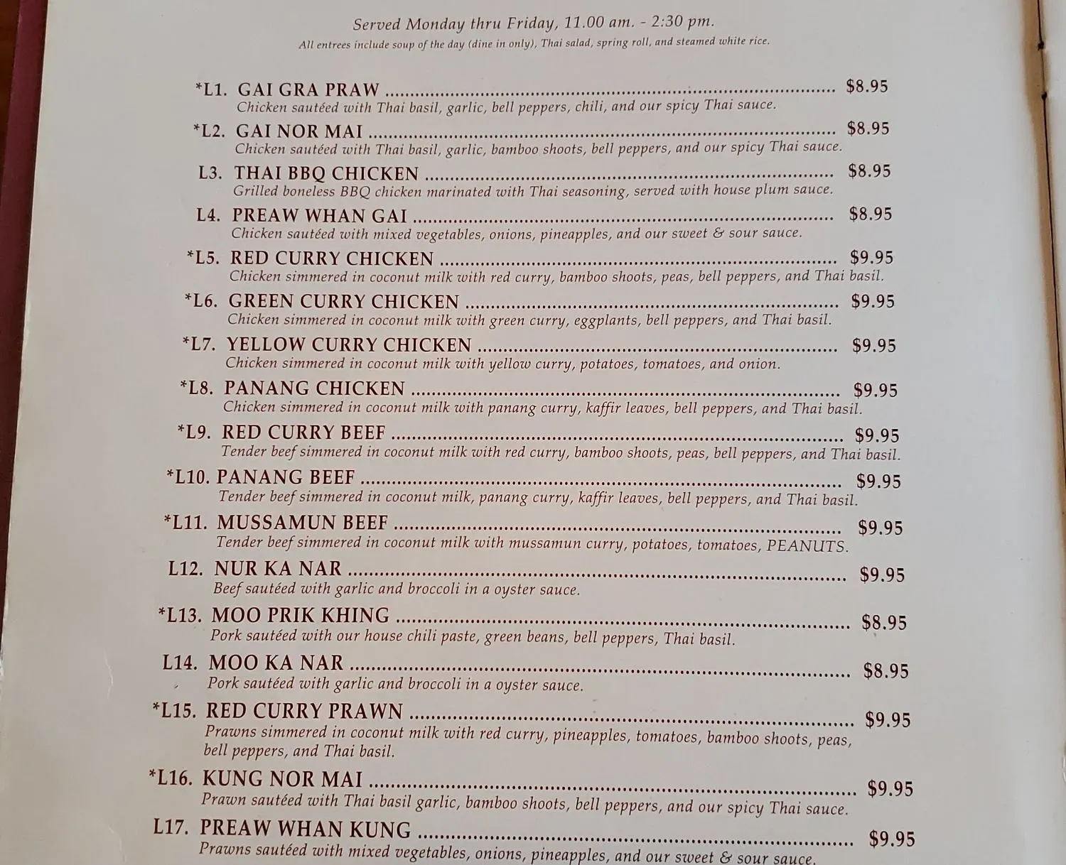 Menu 5