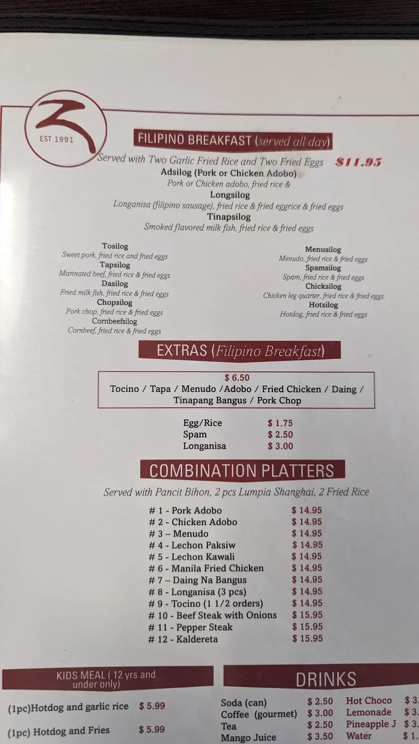 Menu 2