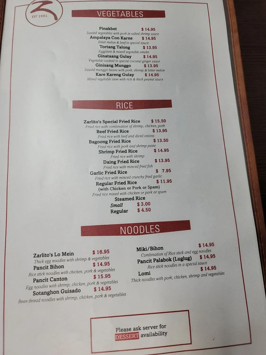 Menu 1