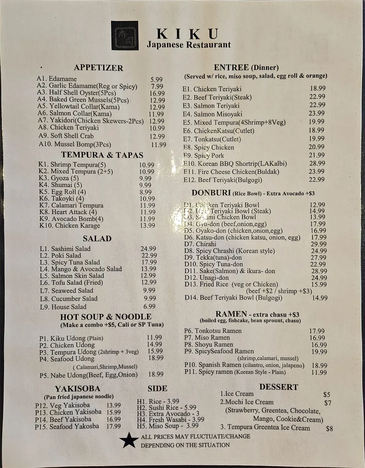 Menu 1