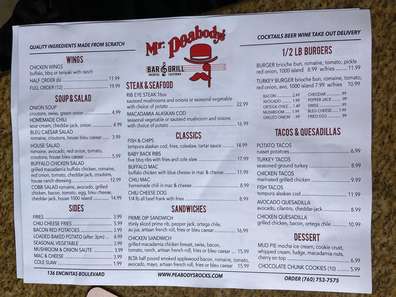 Menu 1