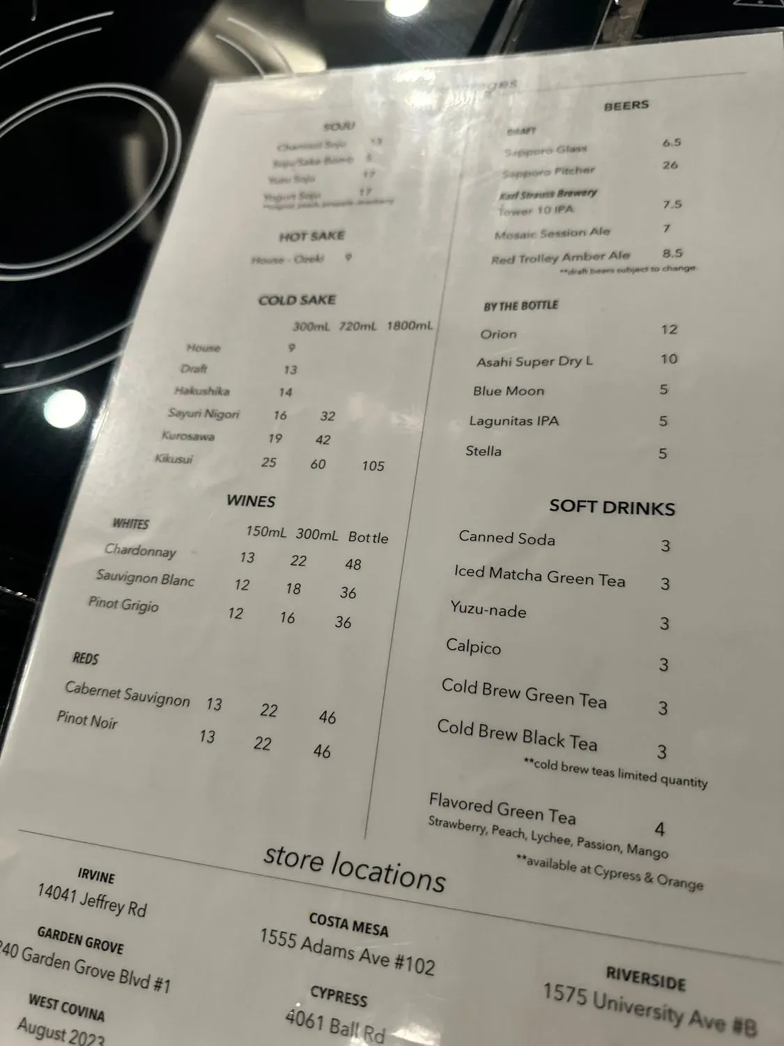 Menu 2