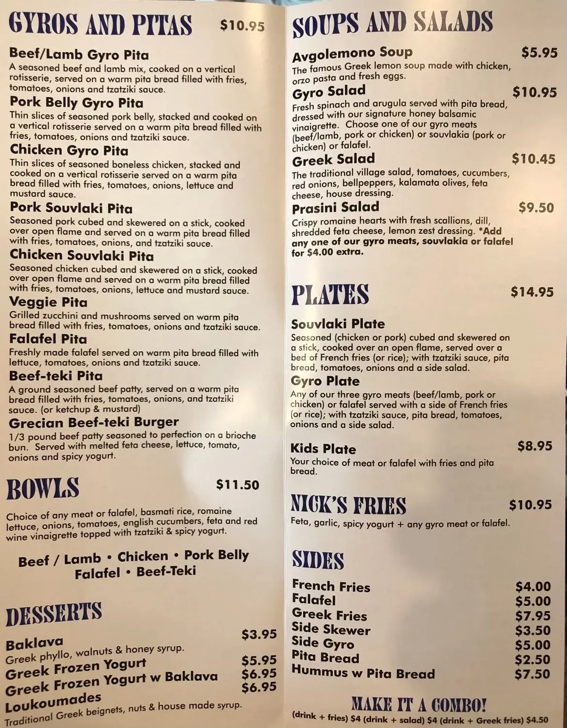 Menu 1