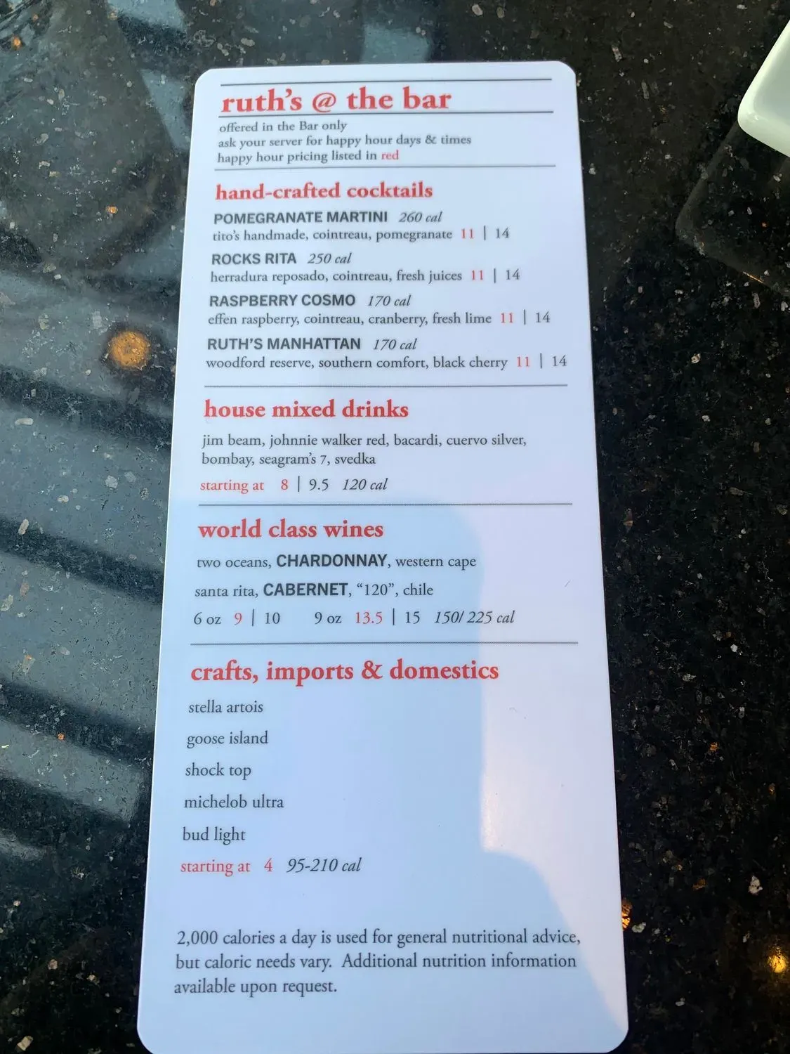 Menu 5