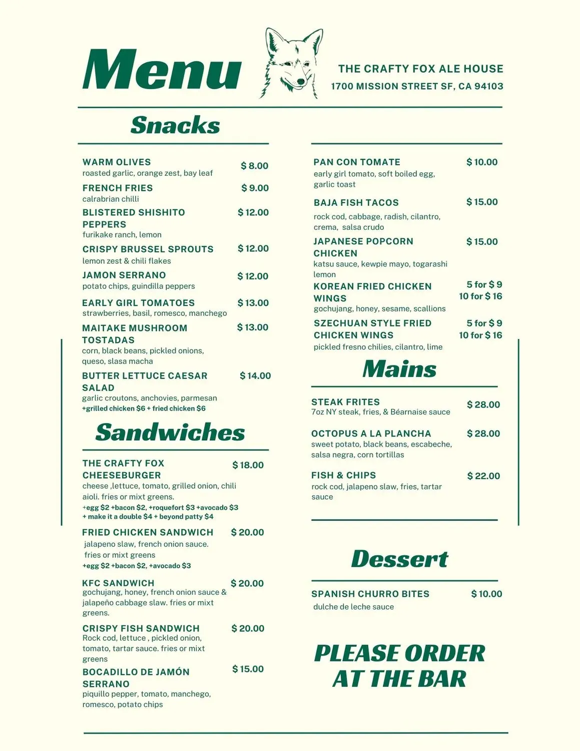 Menu 1