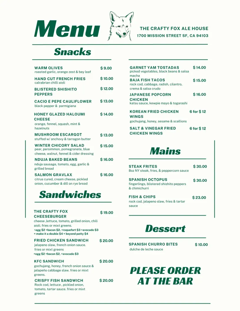 Menu 2