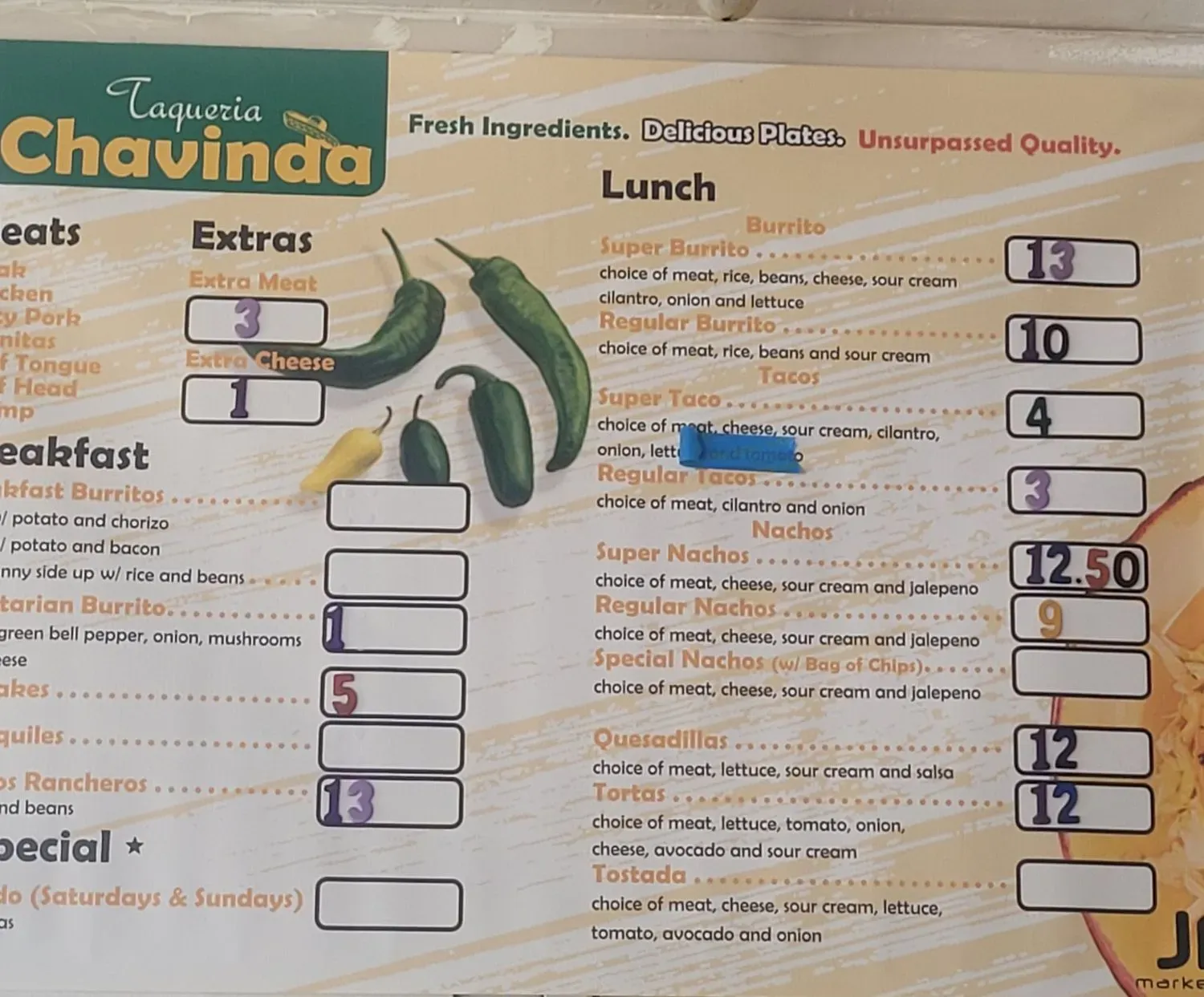 Menu 2