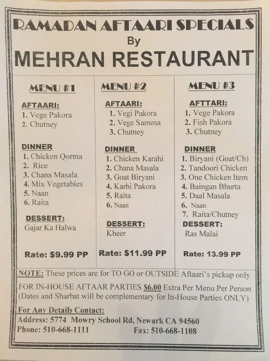 Menu 2