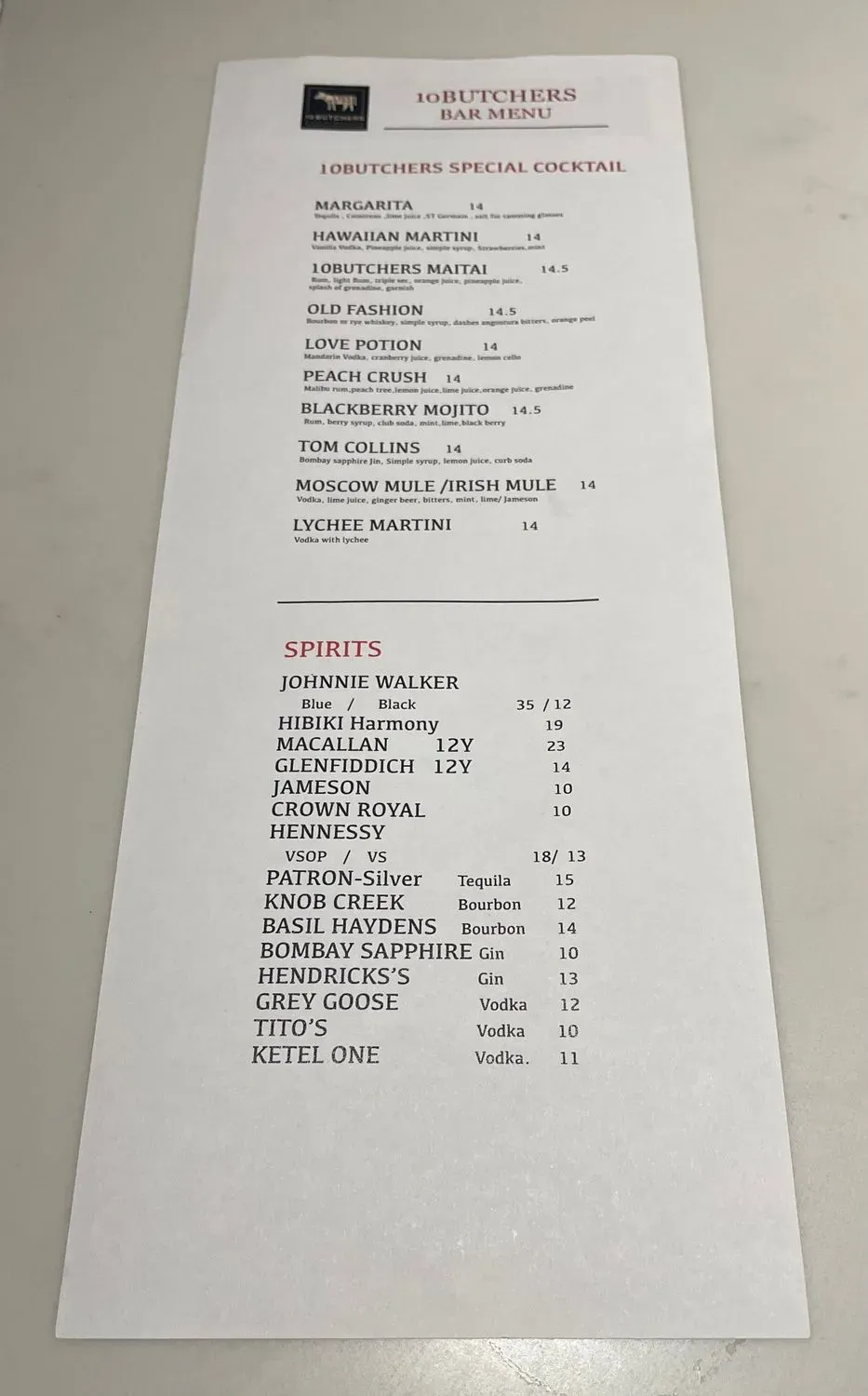 Menu 5