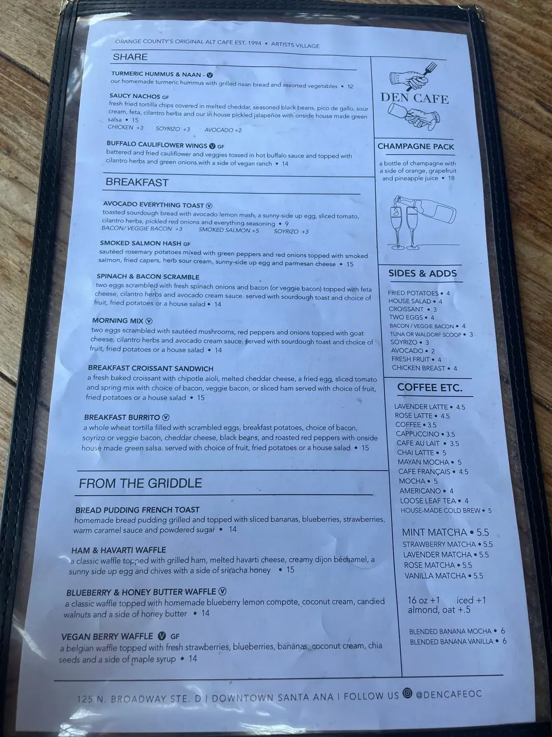 Menu 5