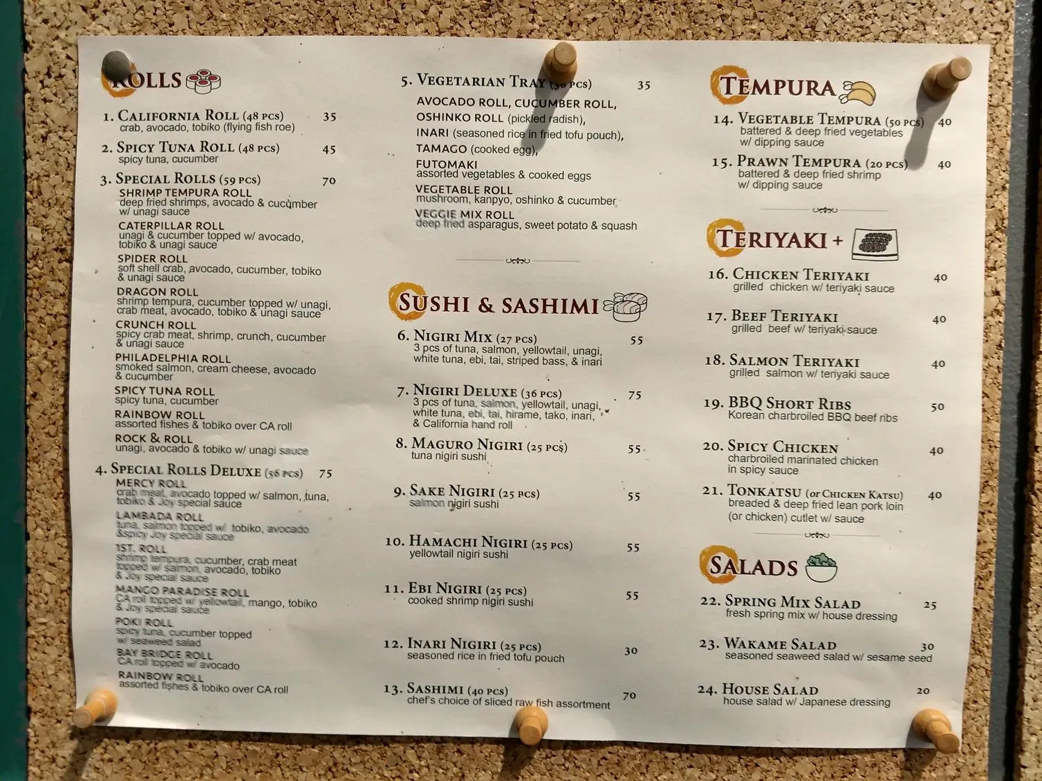 Menu 5