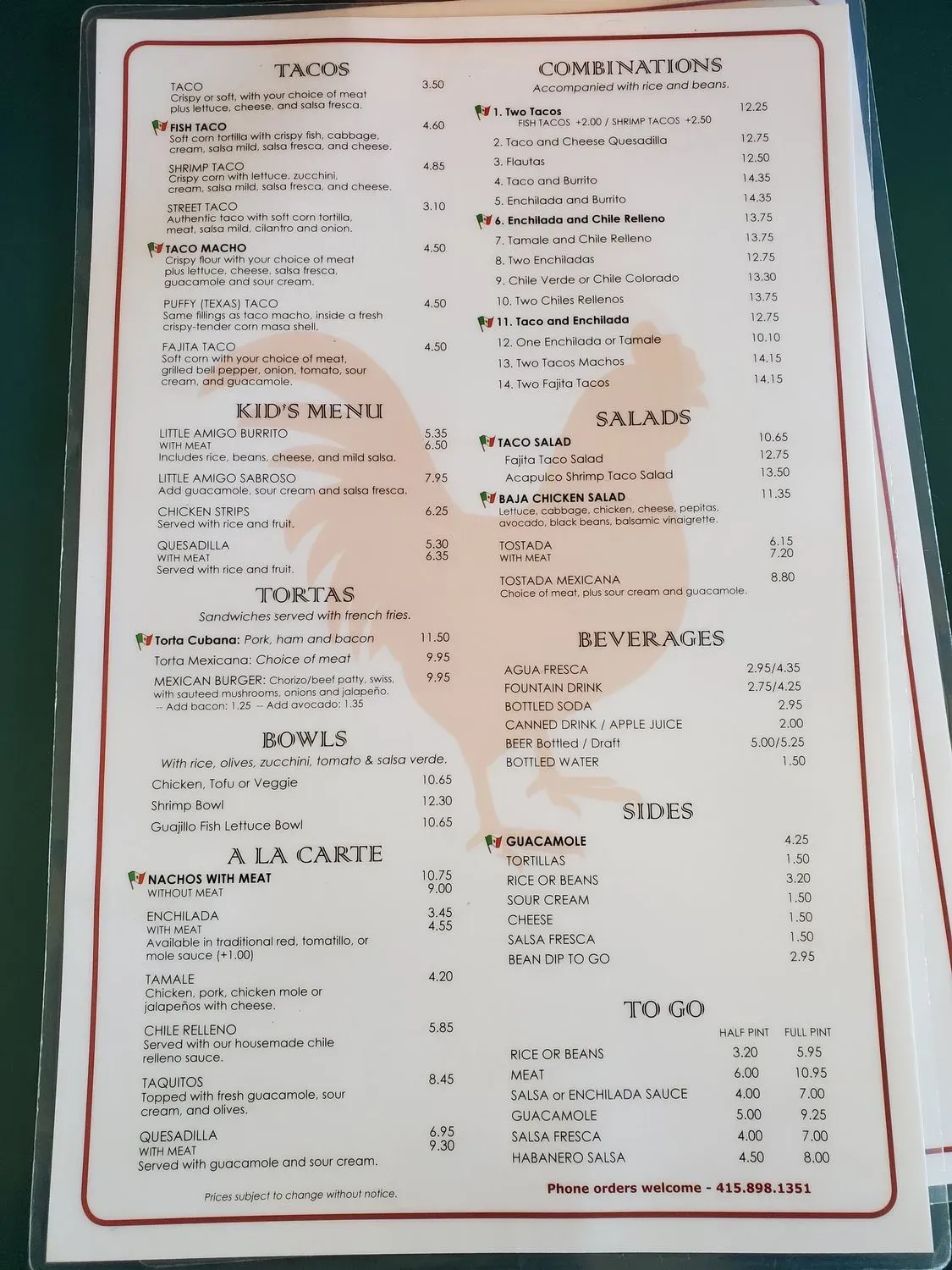 Menu 1