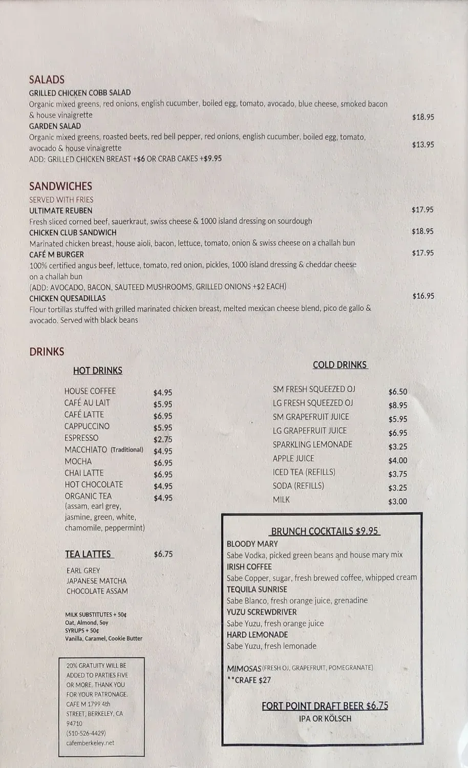 Menu 1