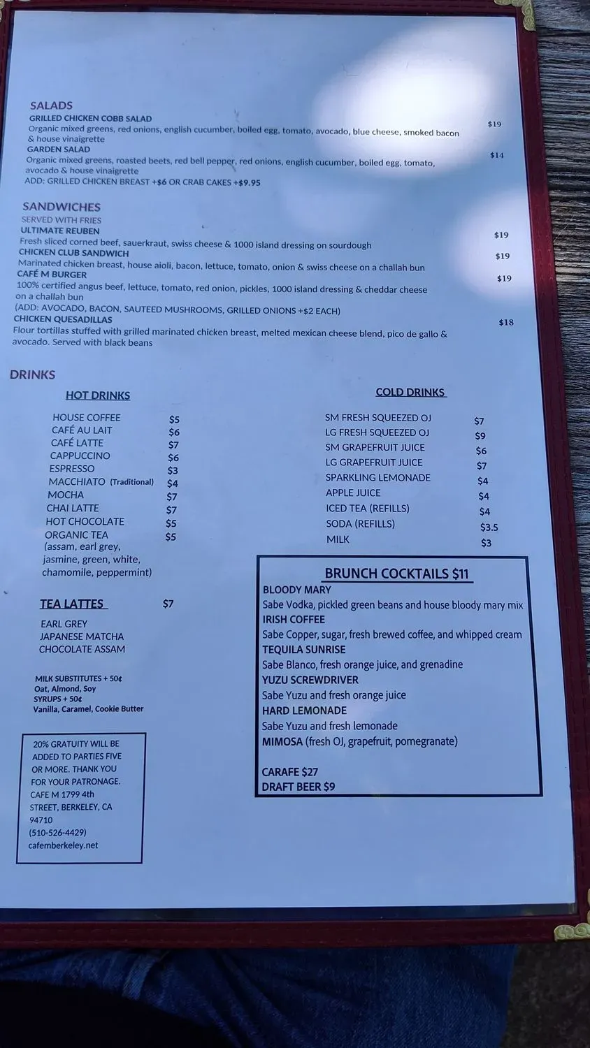 Menu 5