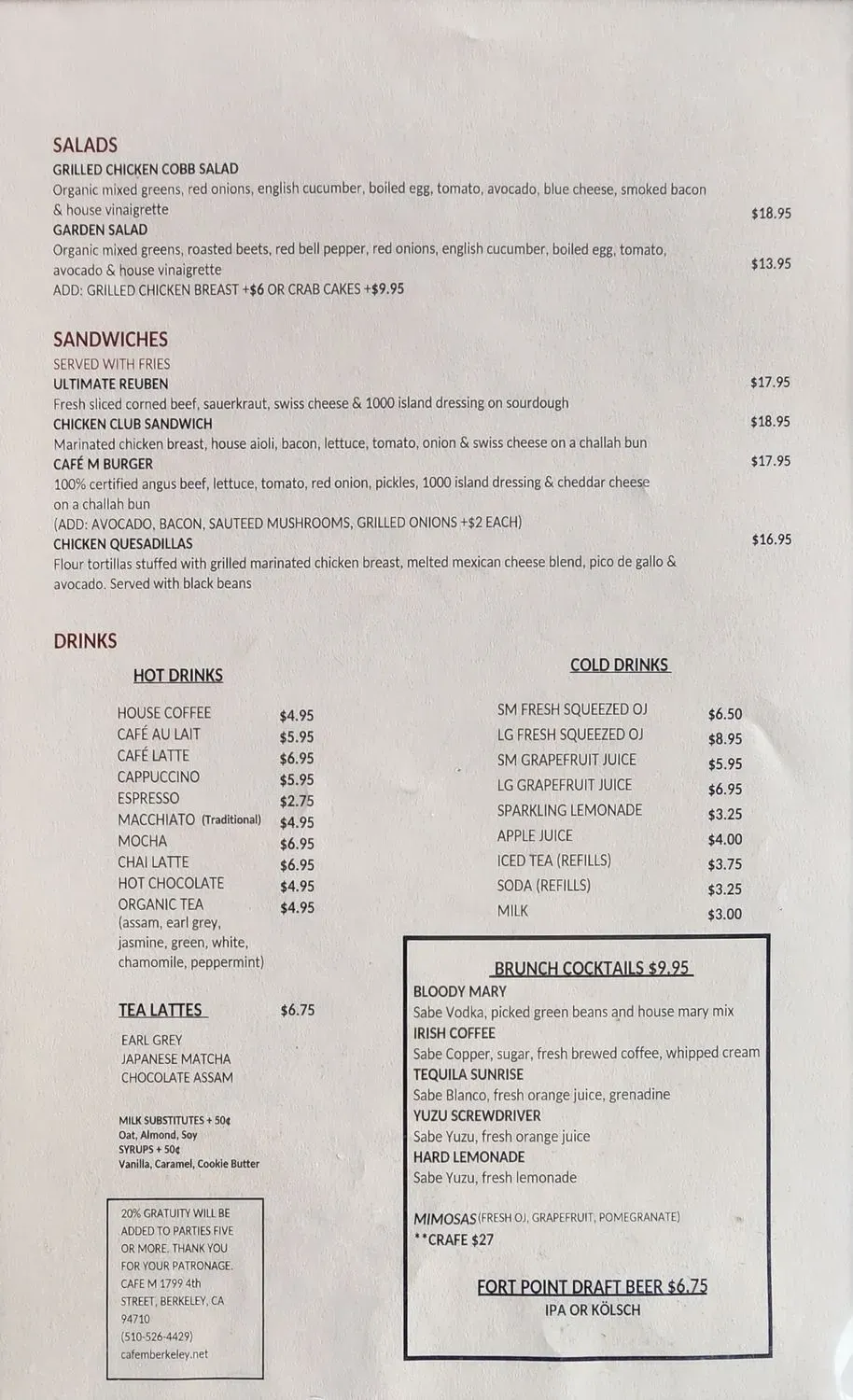 Menu 1