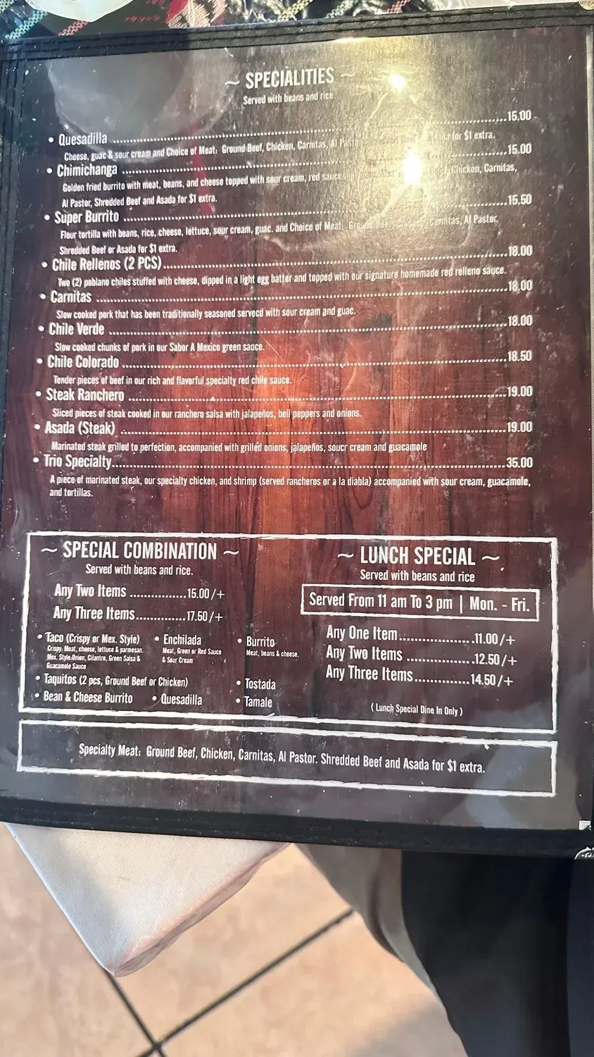 Menu 1