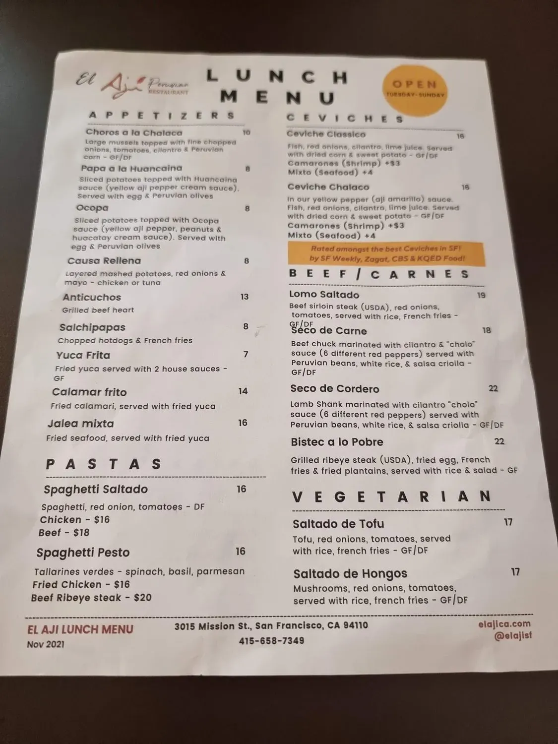 Menu 5