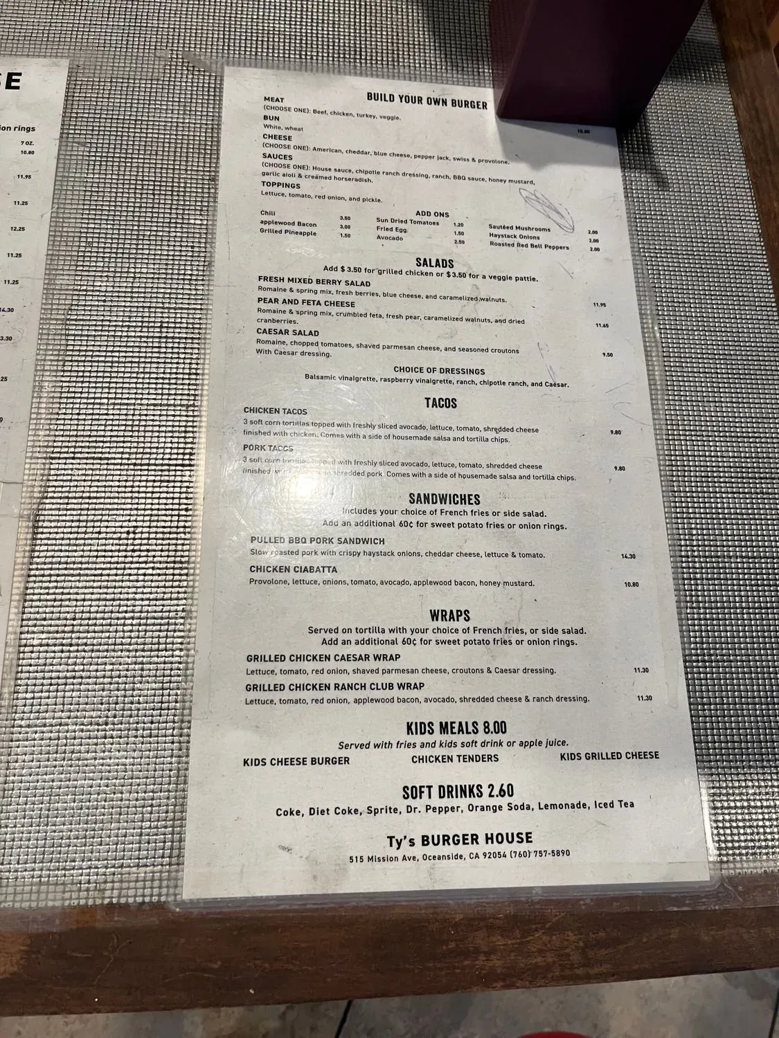 Menu 1