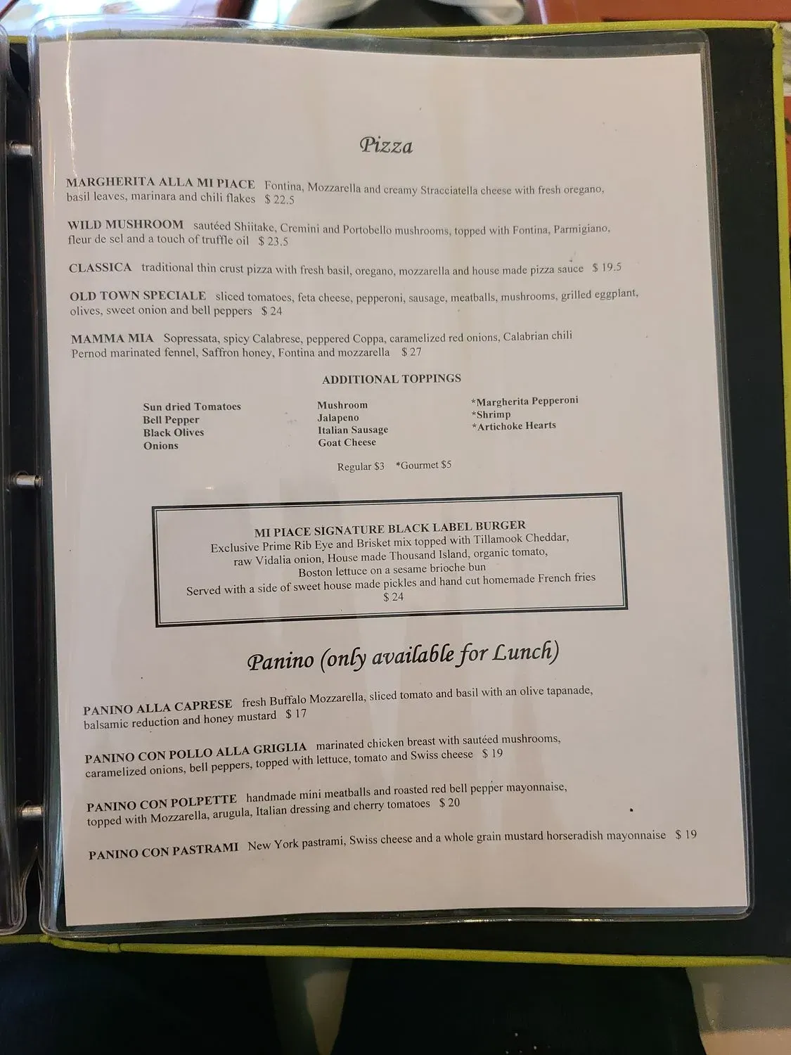 Menu 1