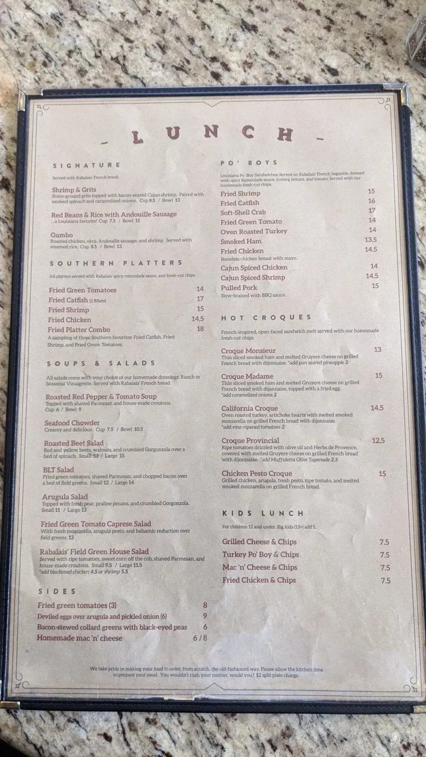 Menu 5