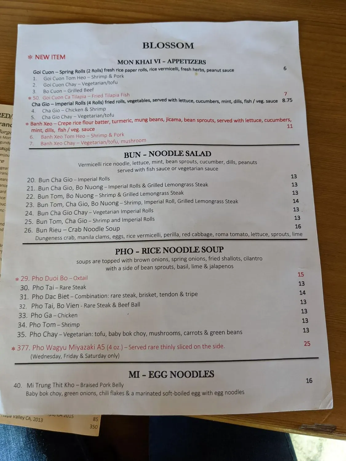 Menu 5